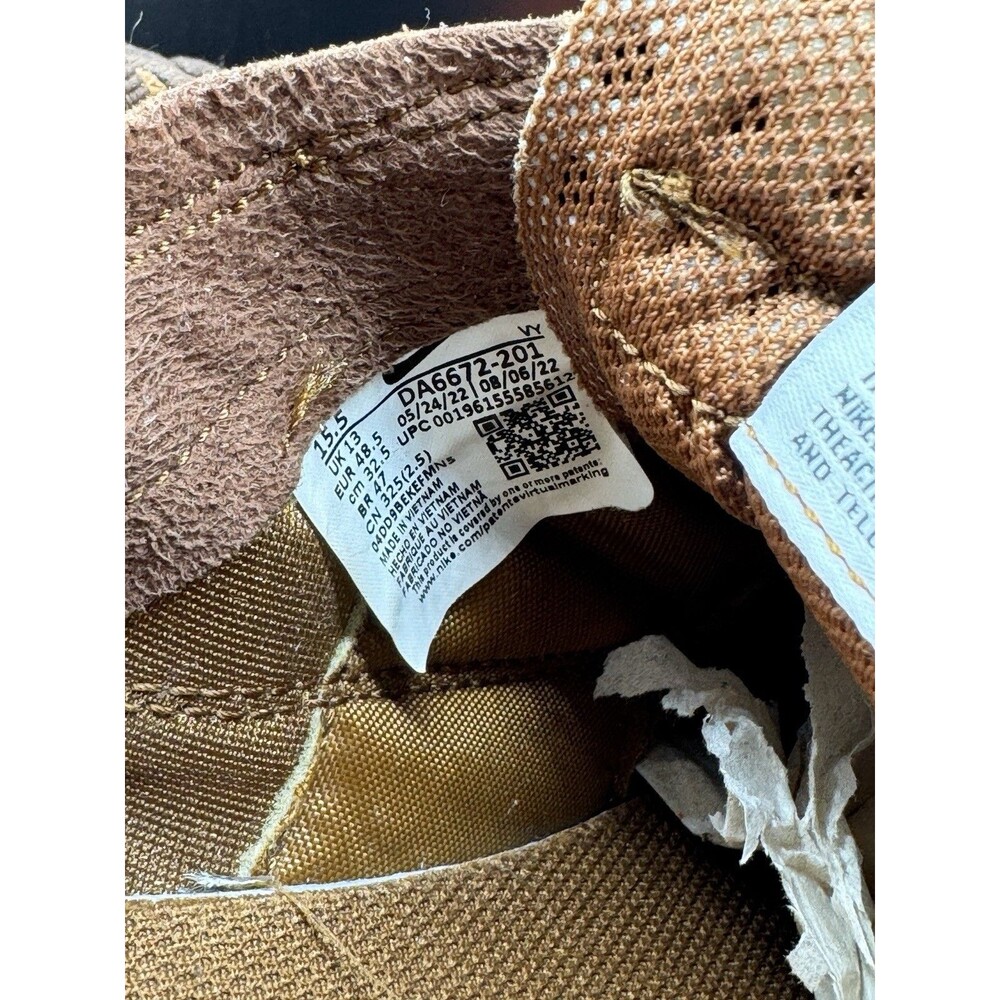 Nike x Tom Sachs NikeCraft General Purpose Shoe 'Brown' Men’s 14 / Women’s 15.5 - Picture 14 of 16
